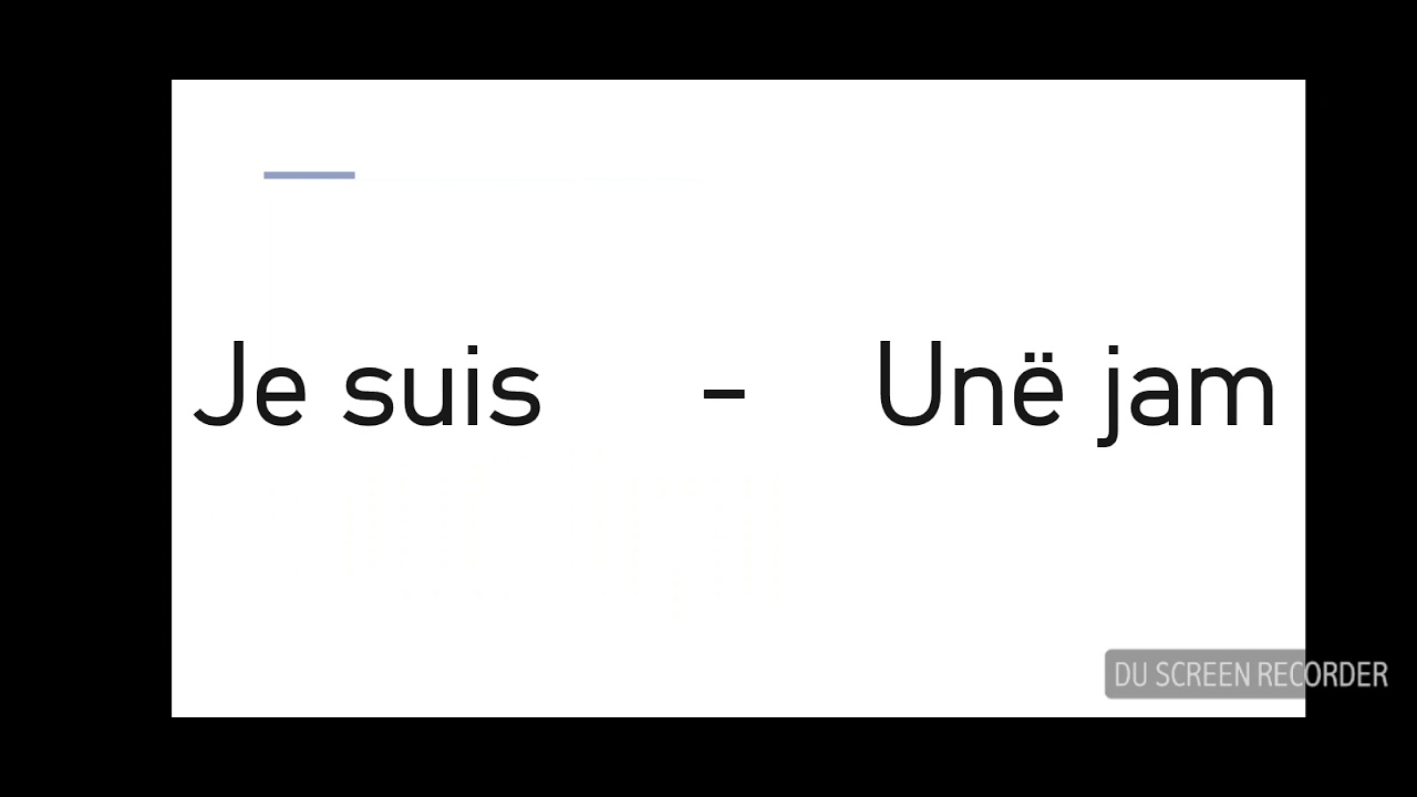 Folja 'Jam' në Frëngjisht|La verbe être