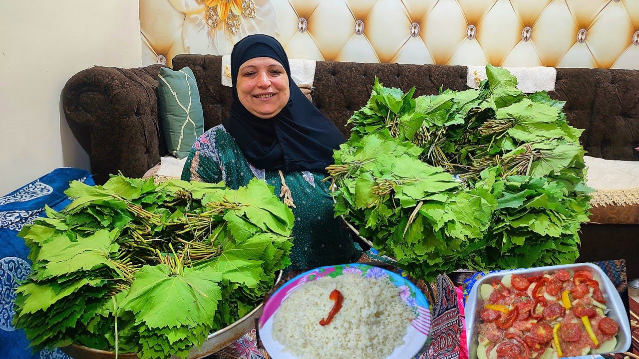 تخزين ورق العنب وسر الخضار من السنه للسنه ومن غير ميغير لون 🤗وغدانا بكل بساطة اليوم