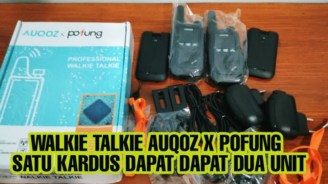 Unboxing Walkie Talkie Auqoz x Pofung 350 Ribu Dapat Dua Unit