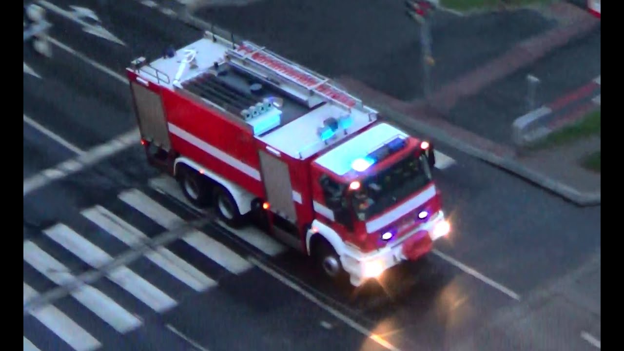 Prague fire dept. - Sunday morning response | Praha HZS 7 vozidel [23.3.2014]