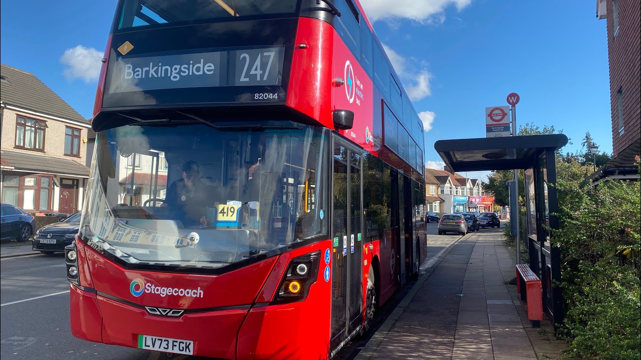 FULL ROUTE VISUAL | Stagecoach London Route 247 Barkingside Station-Romford Station.