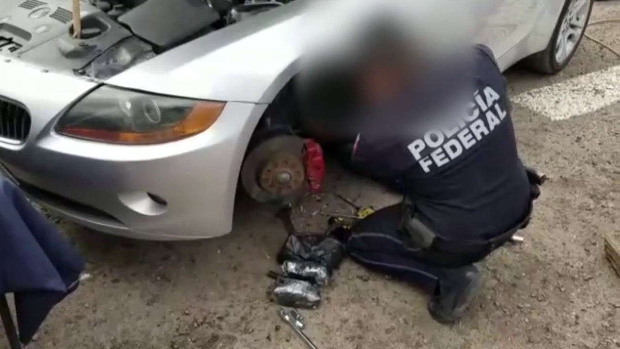 Aseguramos más de 11 kilogramos de droga oculta en el chasis de un vehículo en Sonora