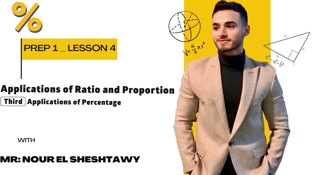 شرح ( Applications of percentages) / lesson4 / prep1