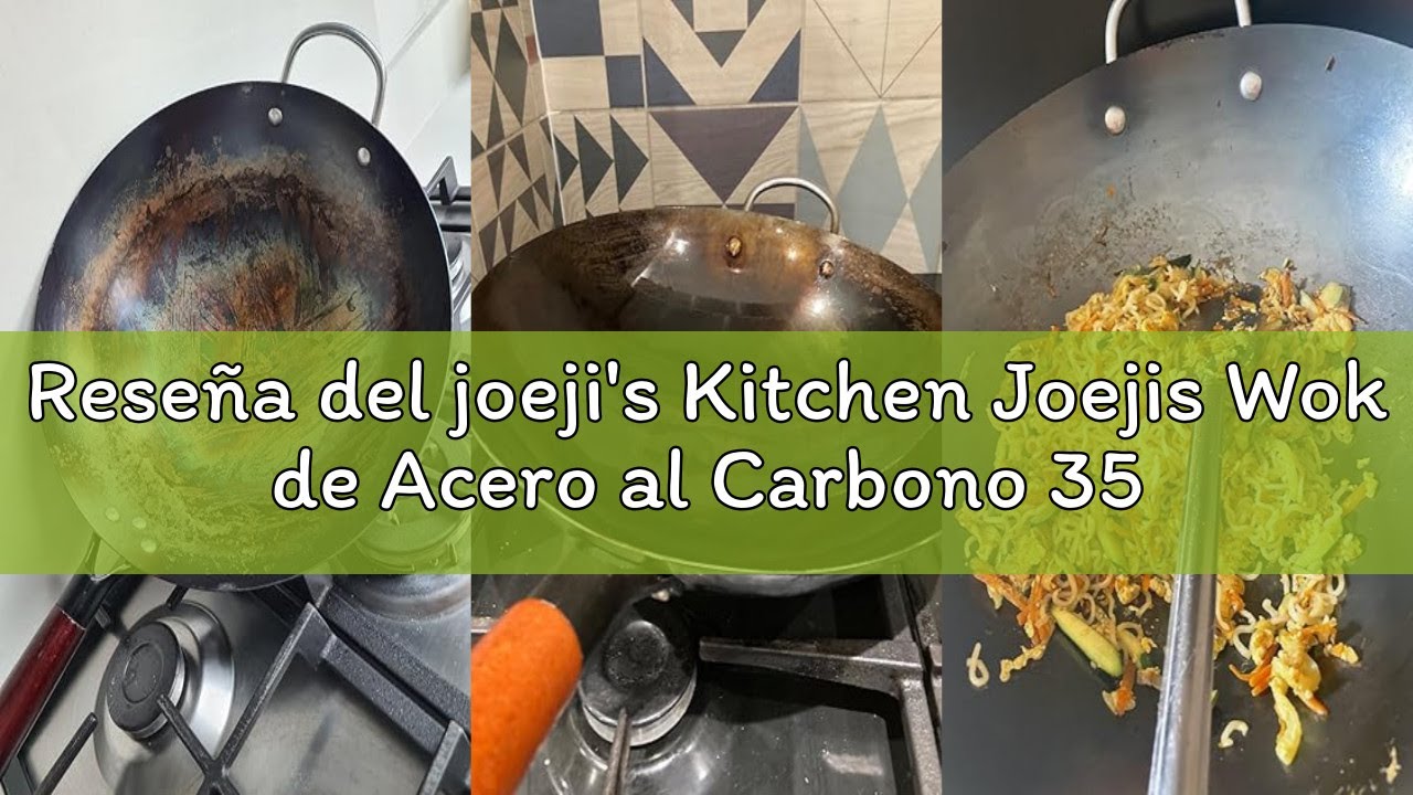 Reseña del joeji's Kitchen Joejis Wok de Acero al Carbono 35 cm - Fondo Redondo - Mango de Madera De