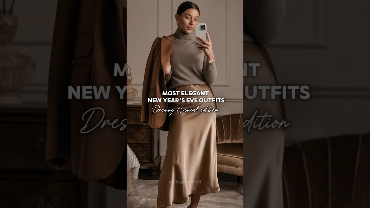 Dressy casual new year&rsquo;s eve outfit ideas | Elegant outfit inspo