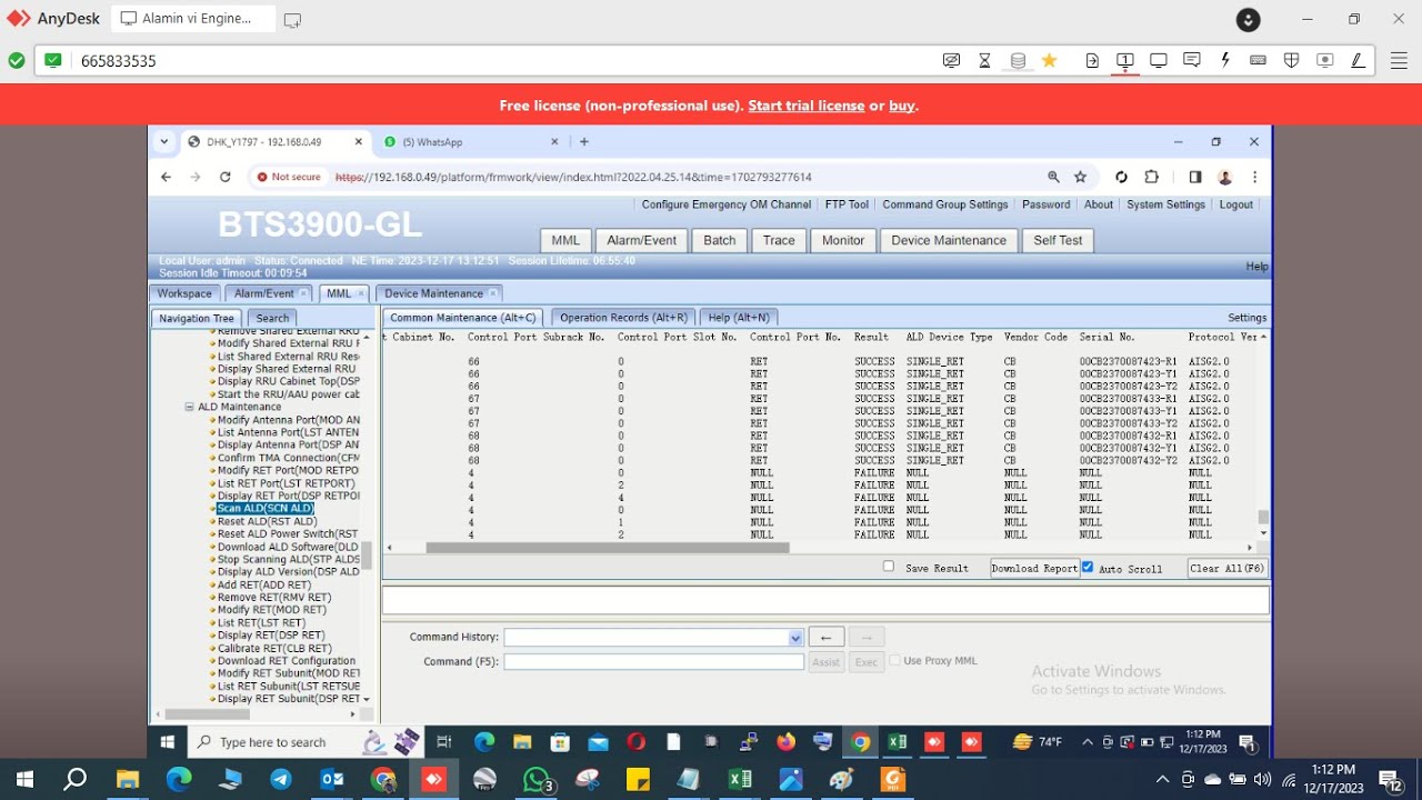 Huawei RET Configration process