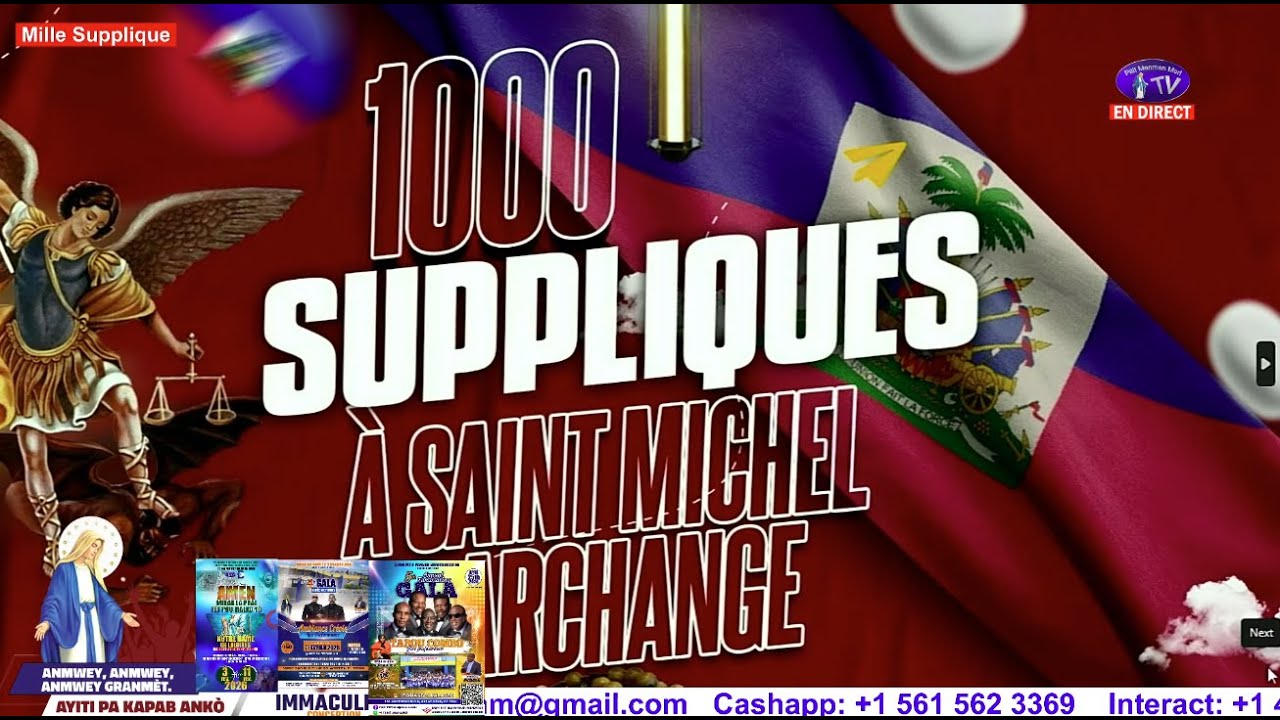 Jeudi 29 Janvier 2026    Mille Suppliques à Saint Michel Archange