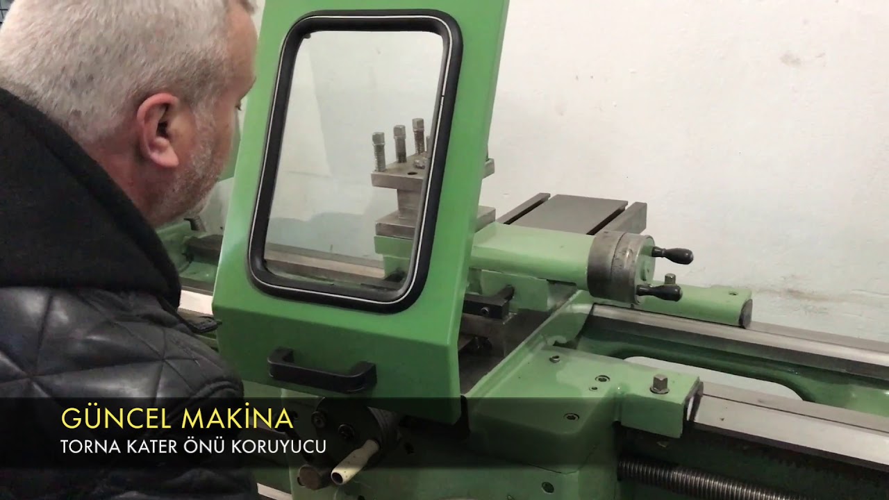 Torna koruyucu montaj ve tanıtımı - Lathe safety chip guard