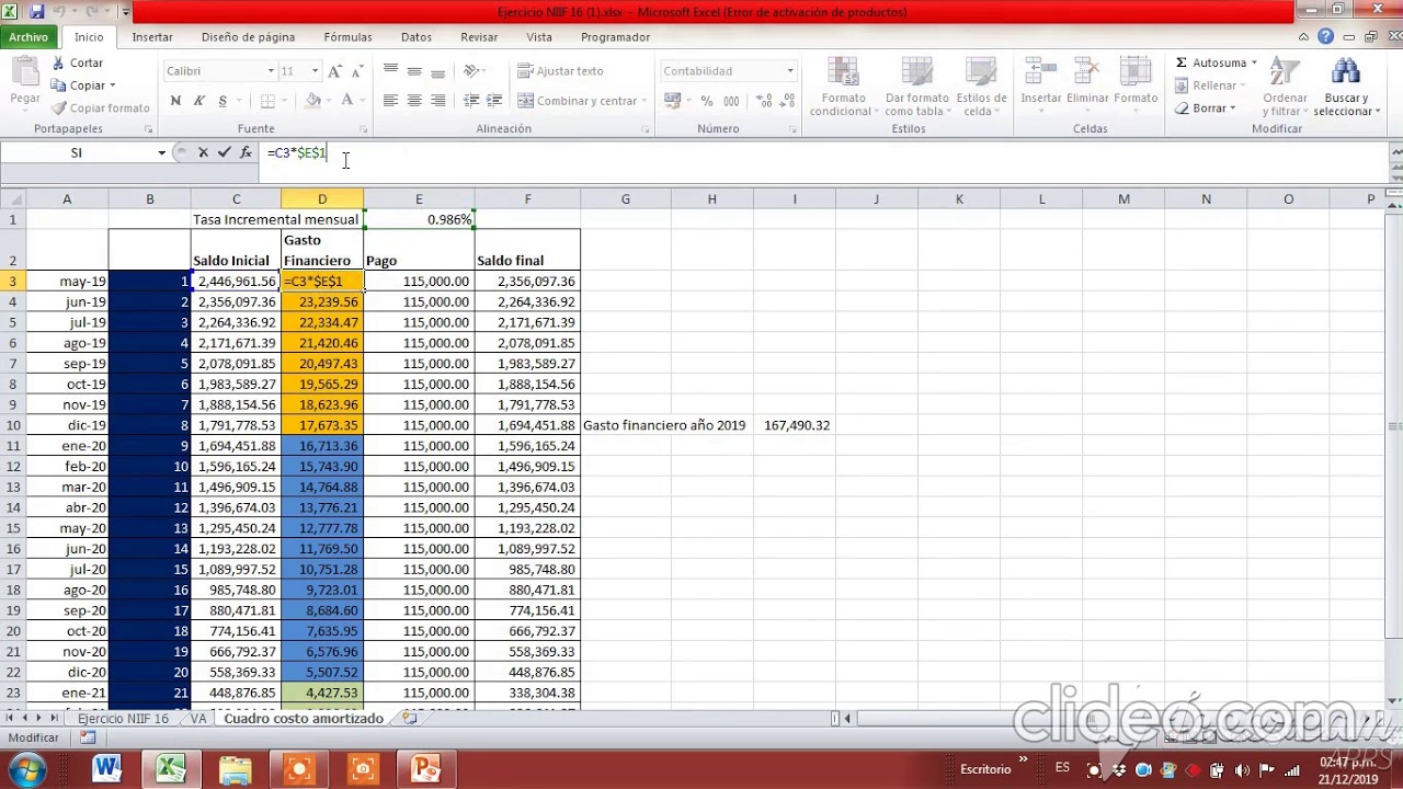 NIIF16 CASO PRACTICO