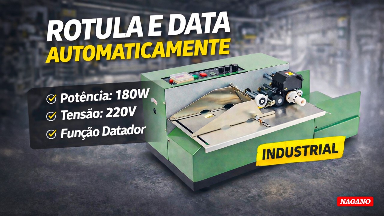 Rotuladora Semiautomática 180w com Datador