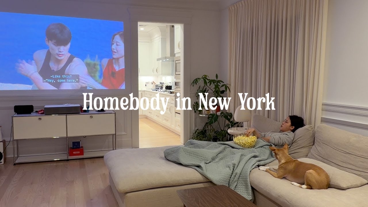 Homebody in New York | Cozy winter day stormed in, home alone cooking and binge-watching tv, baking!