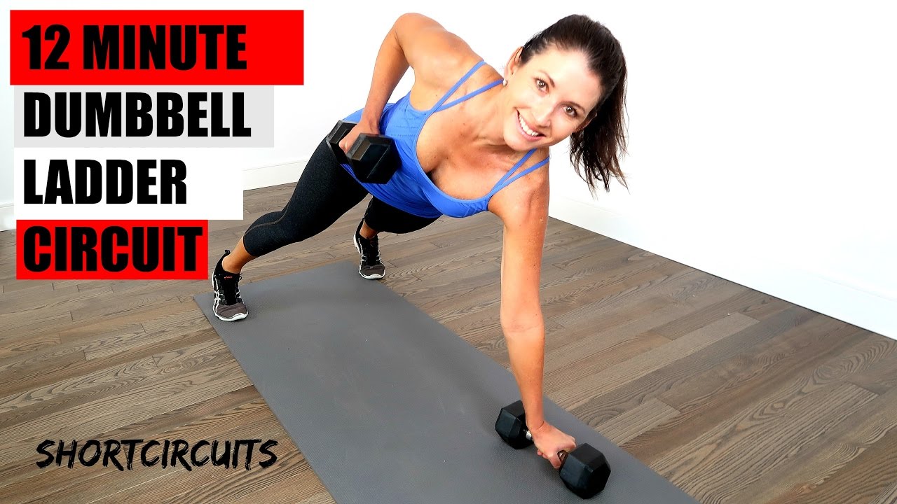 12 MINUTE DUMBBELL LADDER STRENGTH CIRCUIT