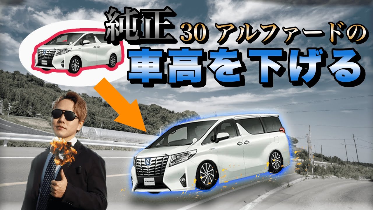 【アルファード】車高調じゃないくてダウンサスで車高を下げる