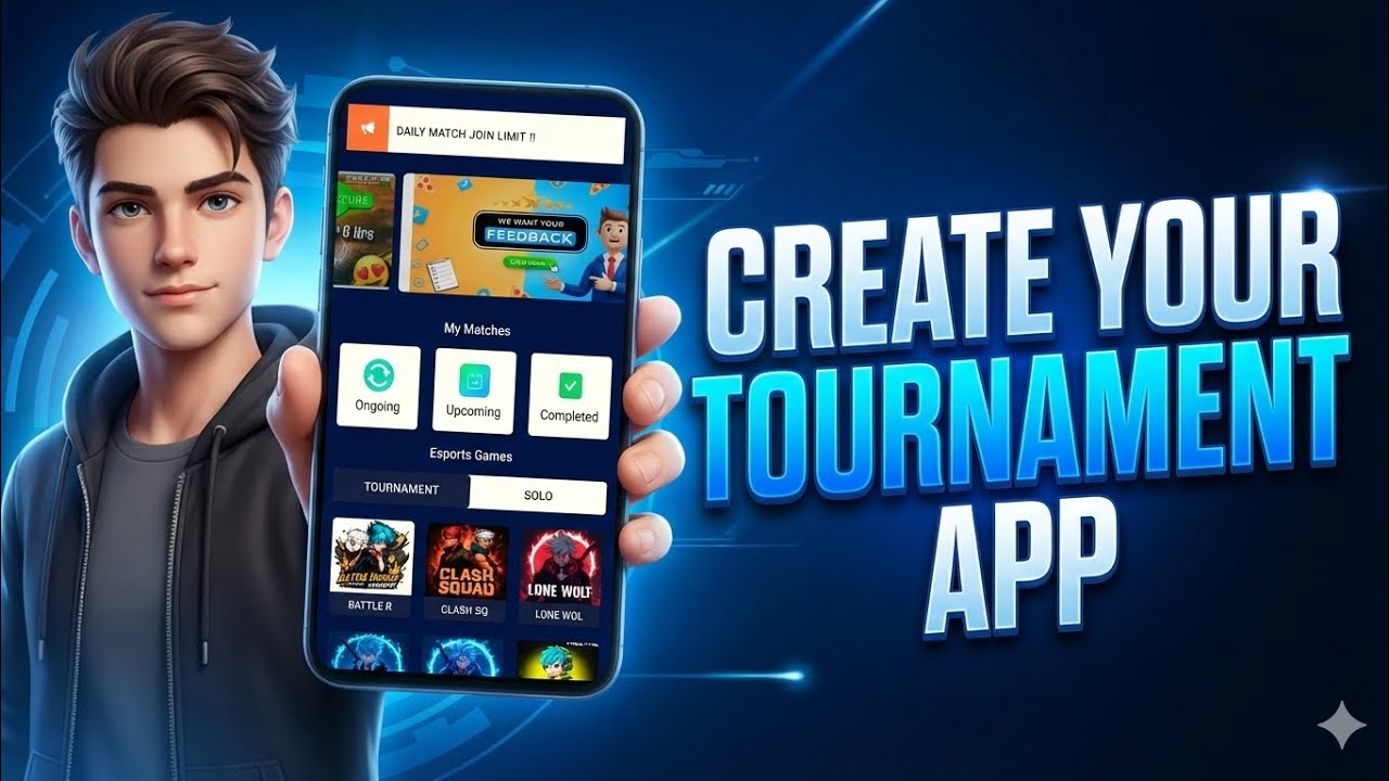 Create Your Tournament App 📱 | Single HTML File | Mobile App Development