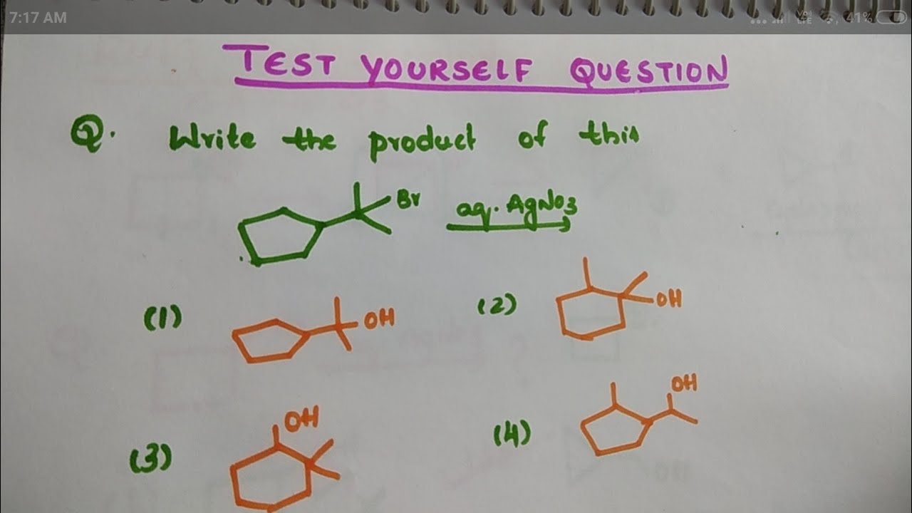 Test yourself solution to organic chemistry Tricks for Ring expansion and Ring contraction