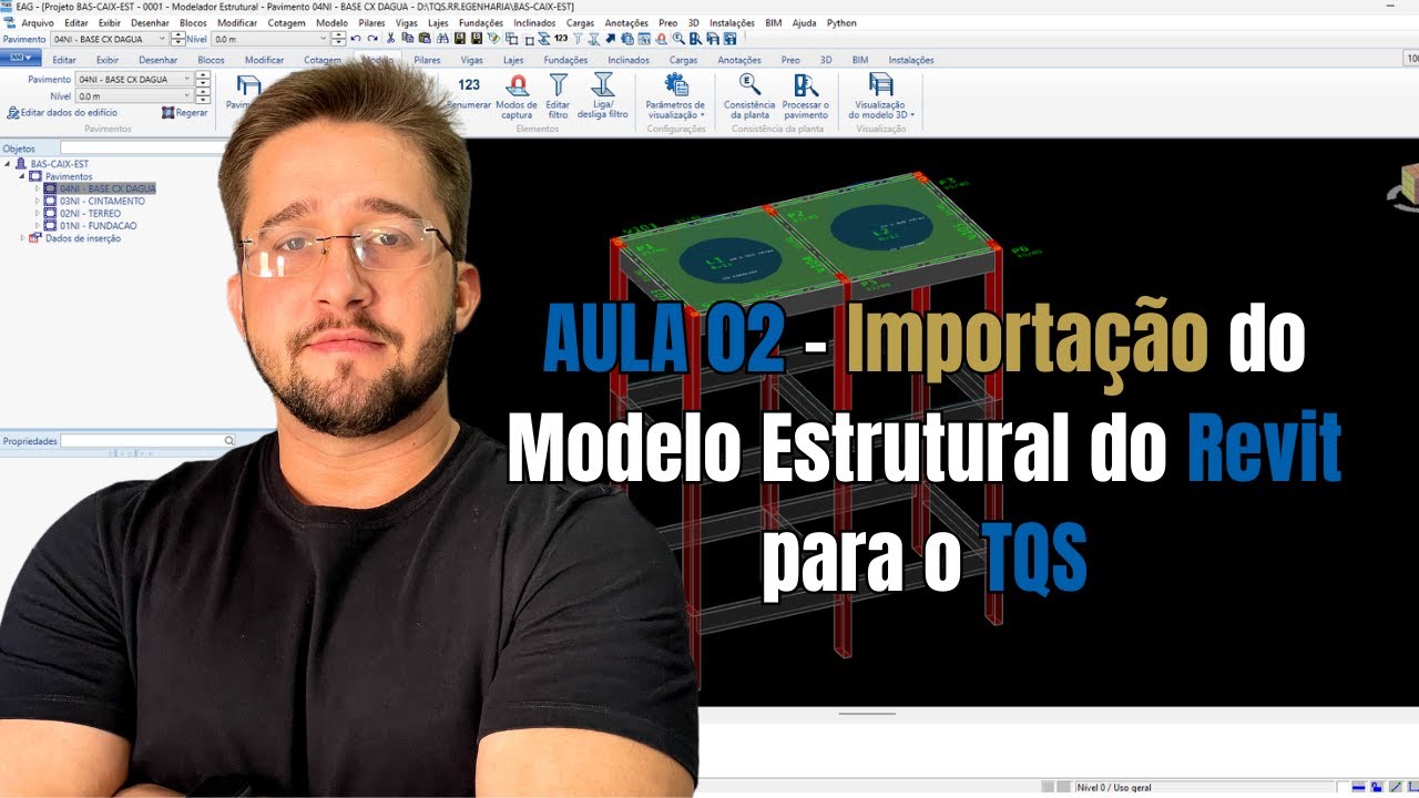 Aula 02 – Torre de Caixa d’Água | Importando o Projeto para o TQS