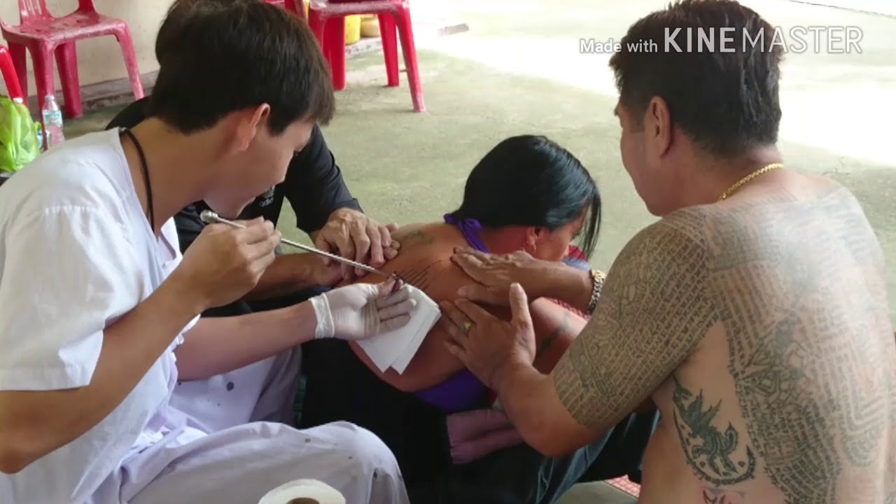 I had a sak yant tattoo at wat bang phra Aug 2017