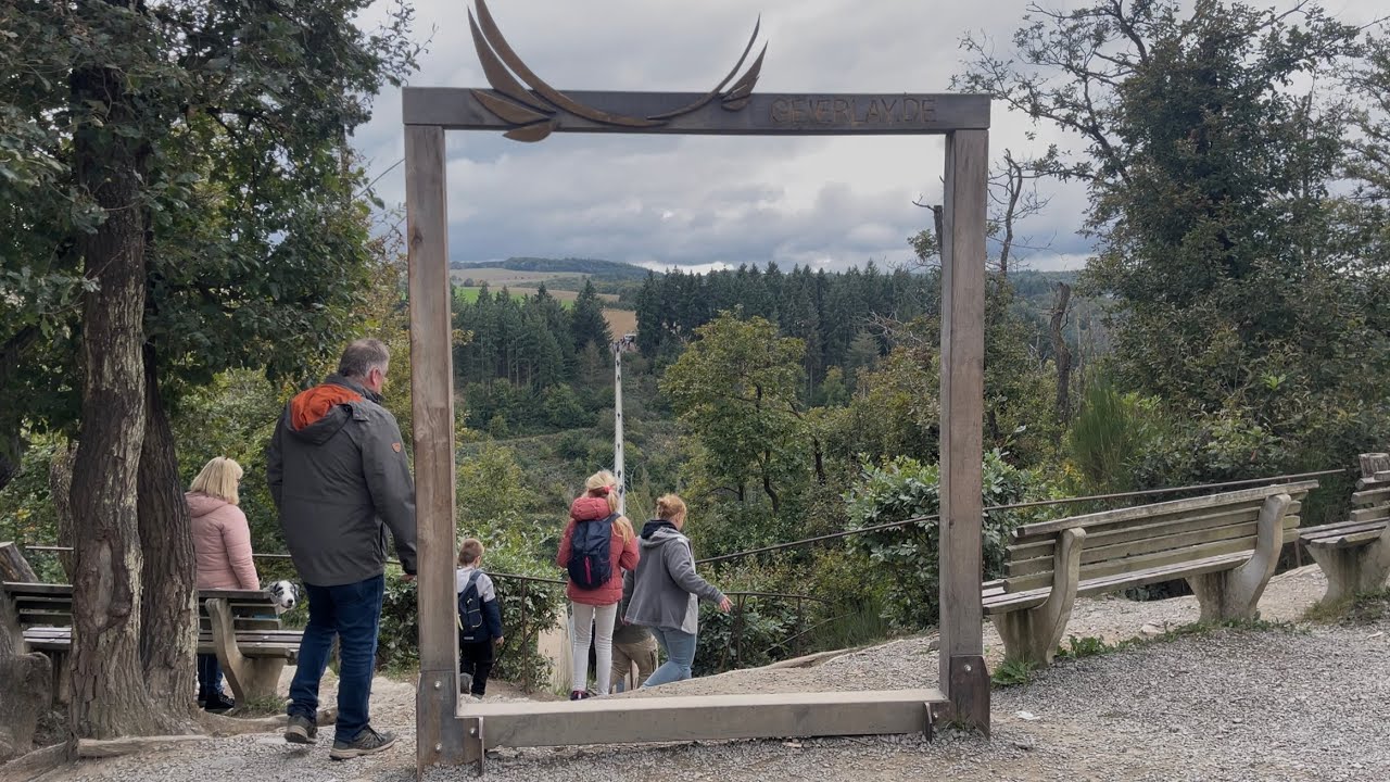 Geierlay Hängeseilbrücke in Germany/ Sehenswürdigkeit 