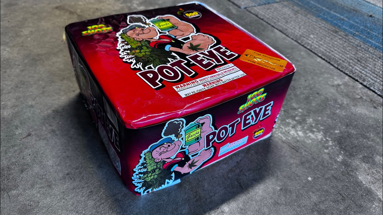 POT EYE 100 shot firework cake 🔥🔥💥 VERY NICE HITTER BRAND 🤫🤫🦾