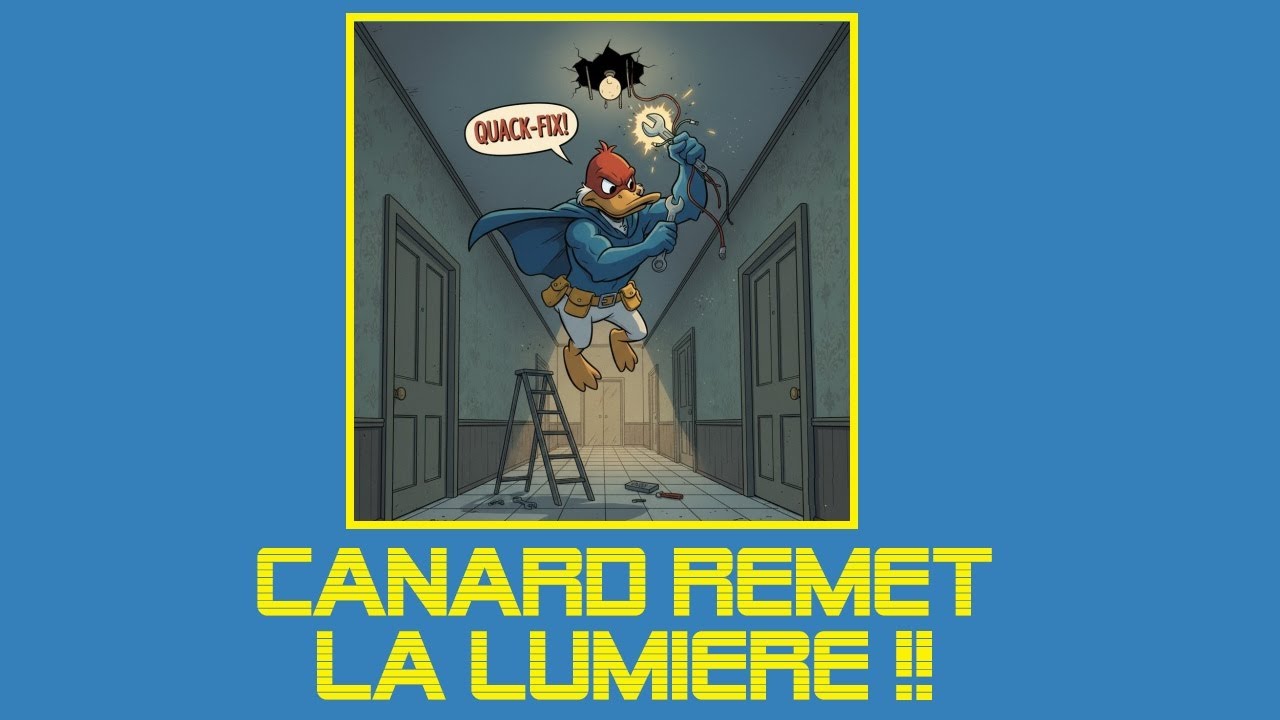 Cyrob : Canard Vs la lumi&egrave;re du couloir !