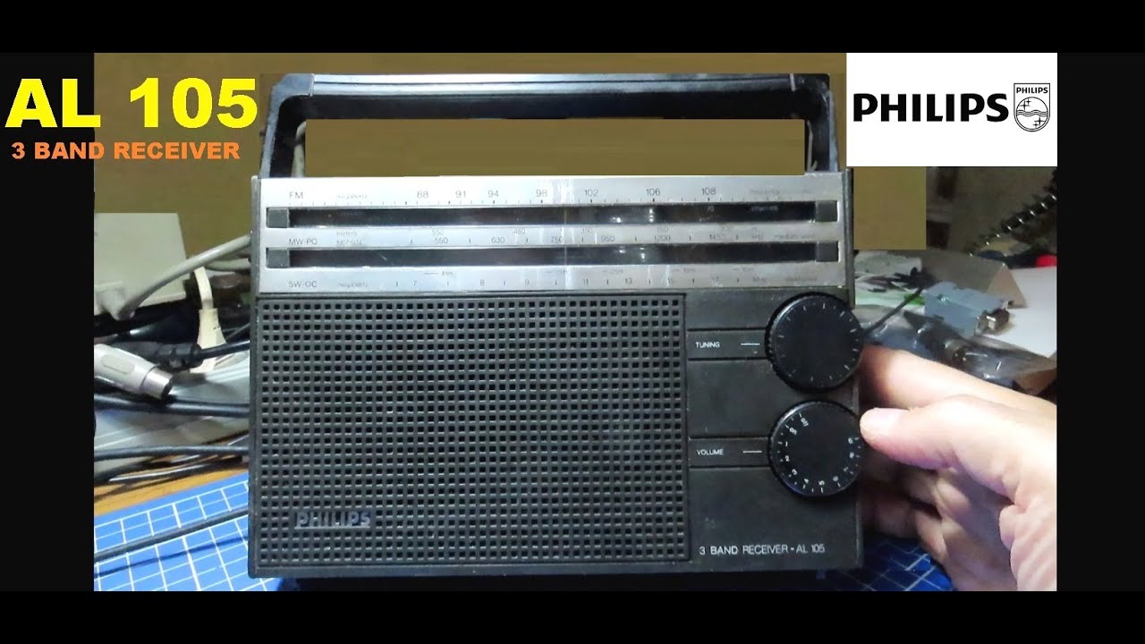 PHILIPS AL-105 — аналоговое радио Days — винтажный 3-диапазонный приёмник