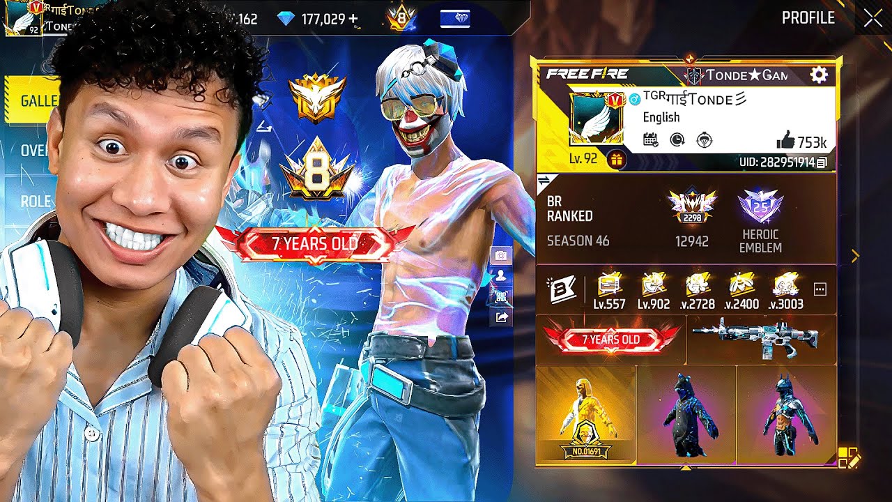 I got 7 Years Title in my Two V Badge ID 😱 Tonde Gamer