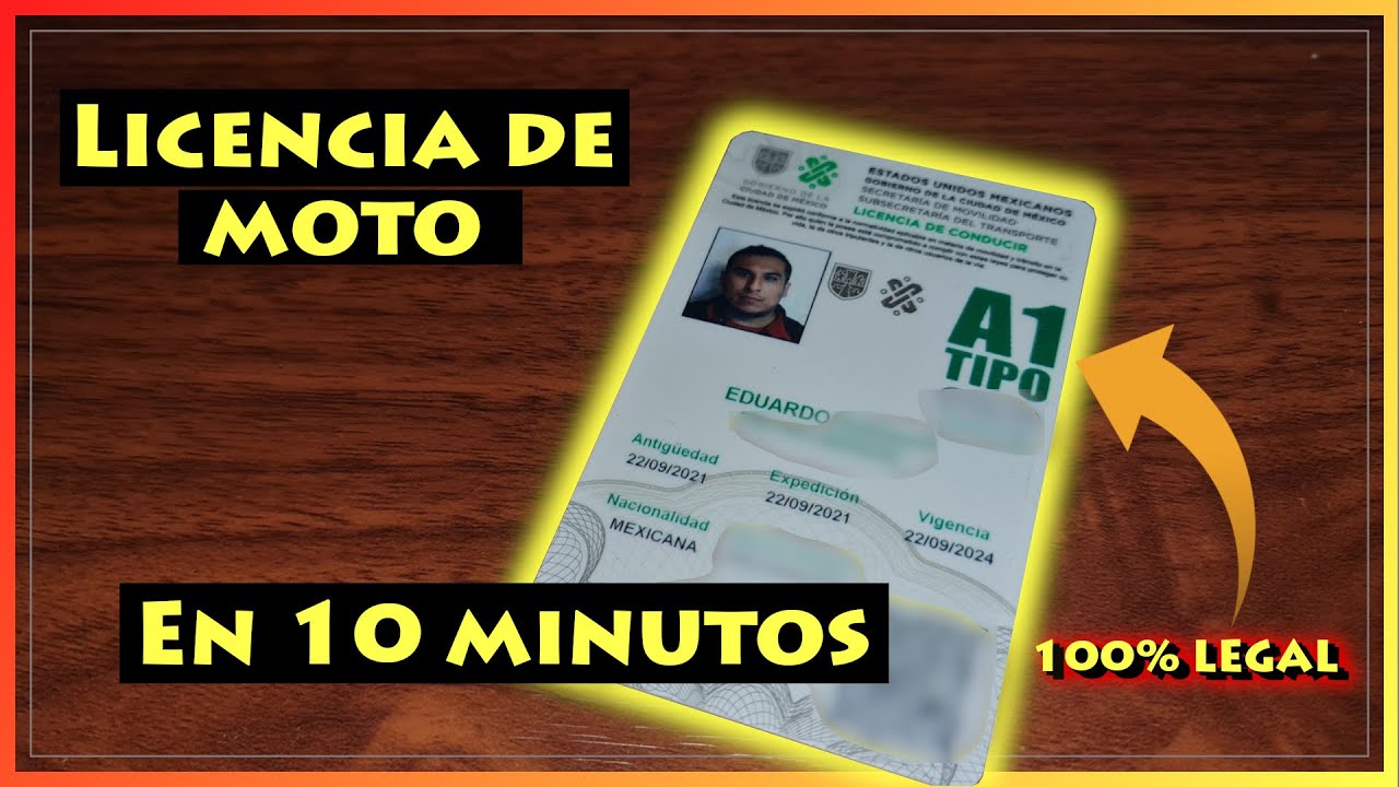 Saca tu LICENCIA de MOTOCICLETA en 10 MINUTOS, 100% LEGAL - TUTORIAL - CDMX
