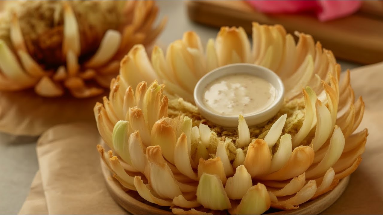 How To Make Crispy Blooming Onion At Home!