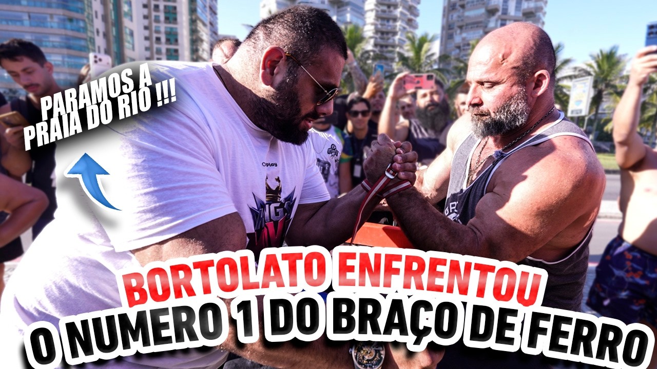 PARAMOS A PRAIA DO RIO DE JANEIRO COM A DISPUTA DE QUEDA DE BRAÇO😱!!!