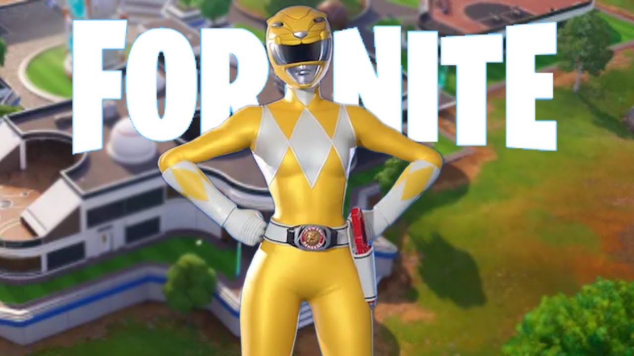 YELLOW POWER RANGER - Fortnite Gameplay