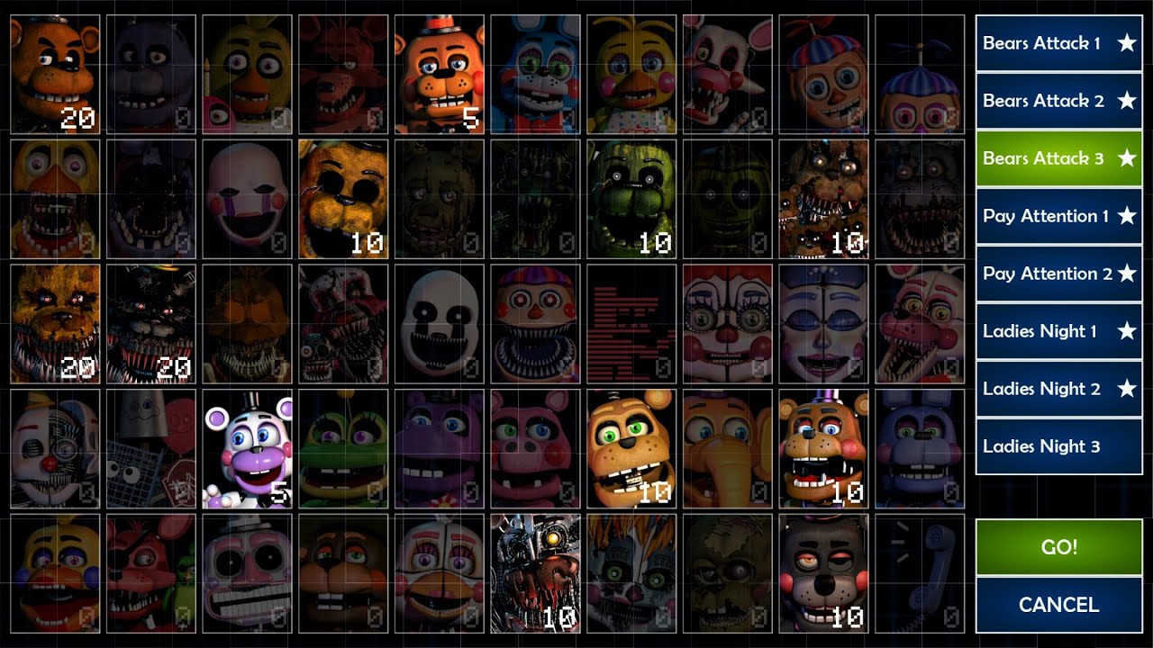 【FNaF UCN】 Bears Attack 3  攻略動画 スマホ版