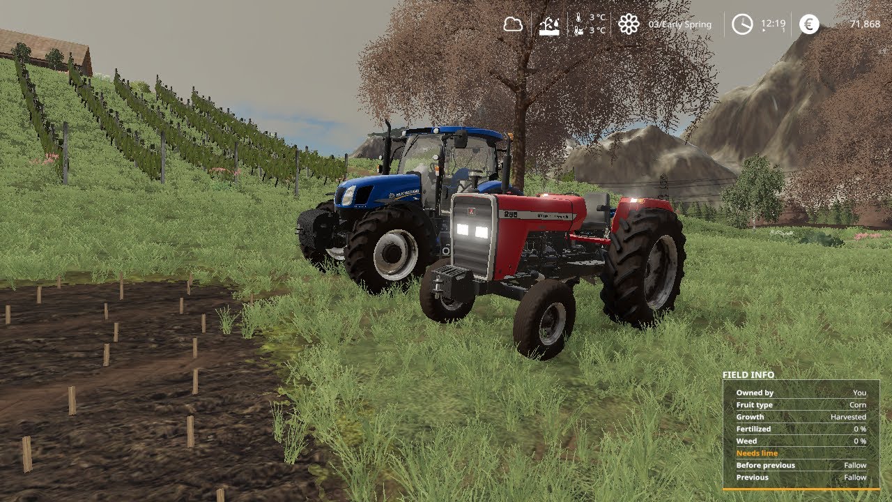 FARMING SIMULATOR 2019' GERÇEKÇİ VİTES MODUNU KURUYORUZ ANLATIYORUZ. NEW HOLLAND TR6.120 İLE ÇİFT.