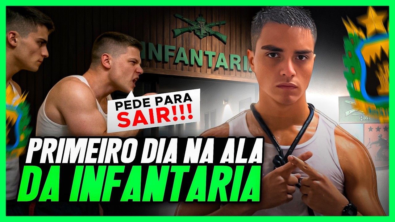 PISO da INFANTARIA! Meu primeiro dia ala da Infantaria | Histórias da AMAN | Nicolas Lazaroto