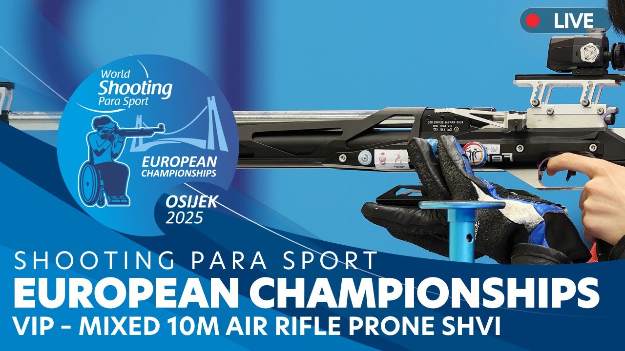 🔴 Live | Osijek 2025 WSPS European Championships | Day 5 | VIP – Mixed 10m Air Rifle Prone SHVI