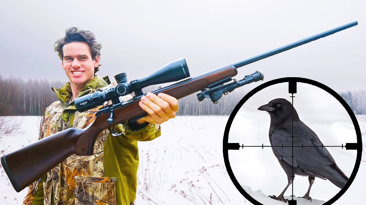 Охота на мелкую дичь с 17HMR! (камера с прицелом)