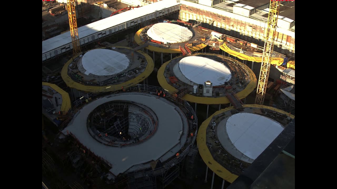 Project Stuttgart 21 - concreting of support K11 - Time lapse 16.12.2020