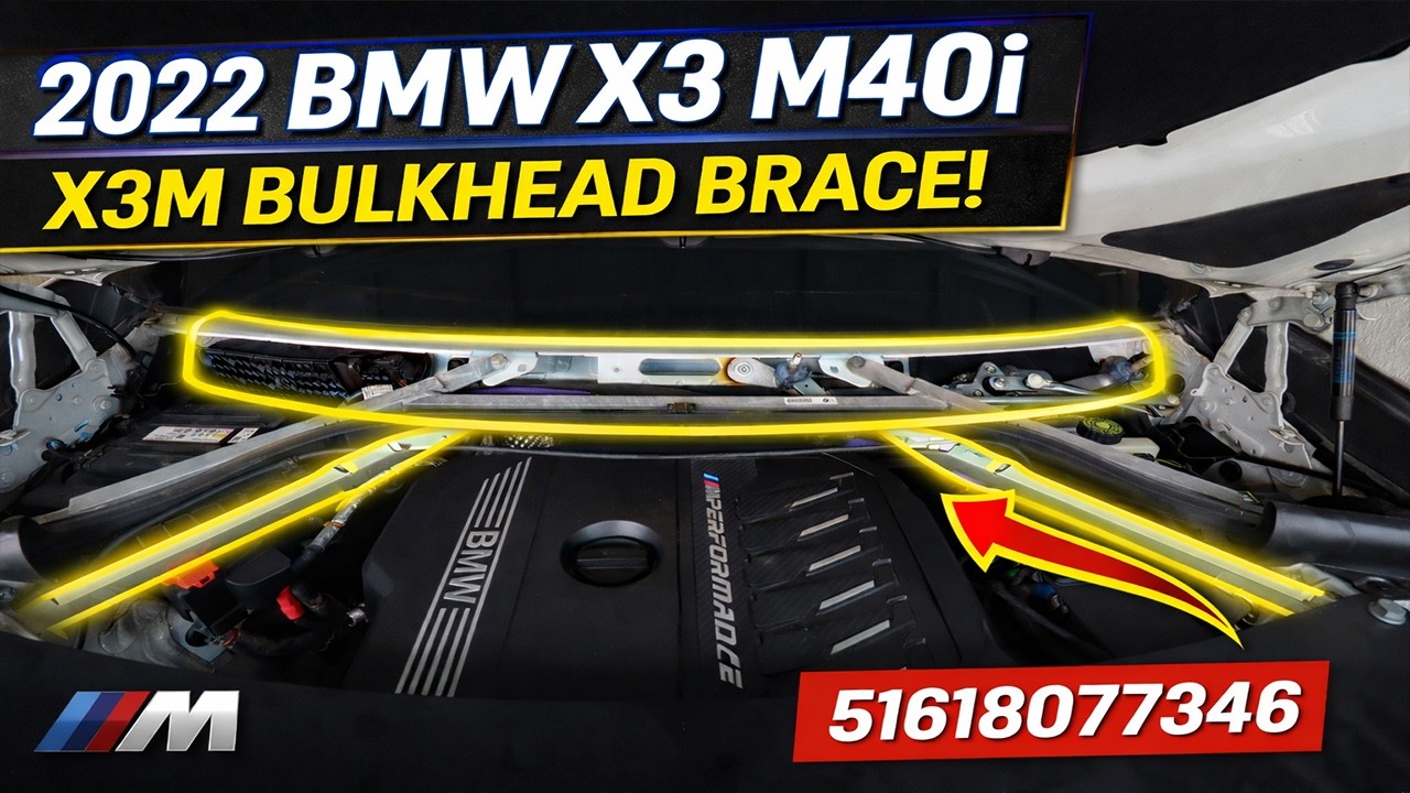 Как установить распорку перегородки BMW X3M на BMW X3 M40i 2022 года выпуска (G01 LCI) | Номер де...