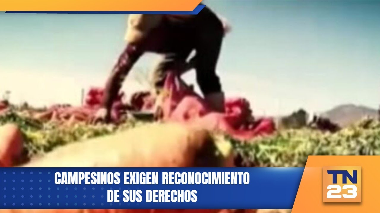 Campesinos exigen reconocimiento de sus derechos
