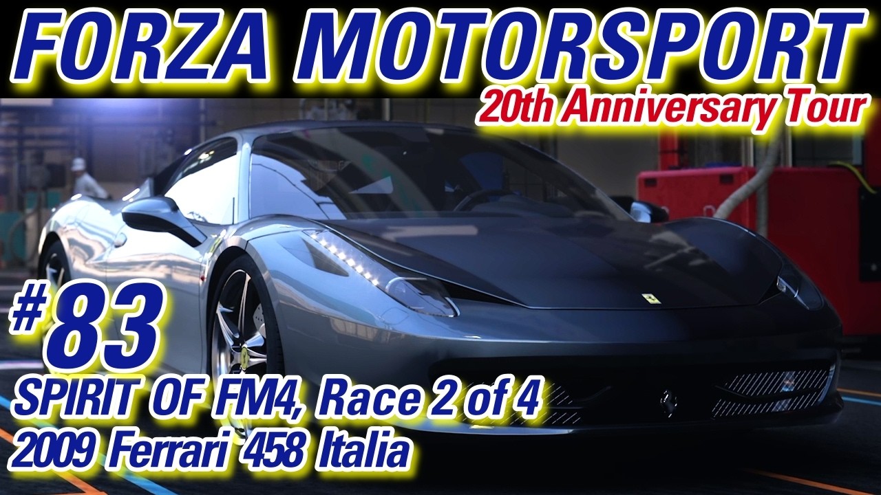 Loose & Aggressive 2009 Ferrari 458 Italia Fights for the Podium in the Spirit of FM4 Series