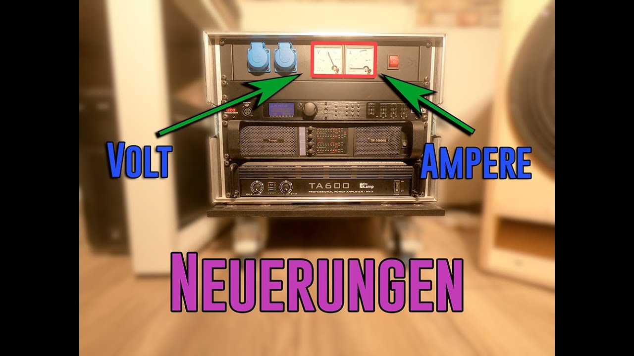 Volt/Amperemeter im Rack|Neuerungen im Partyzimmer #2