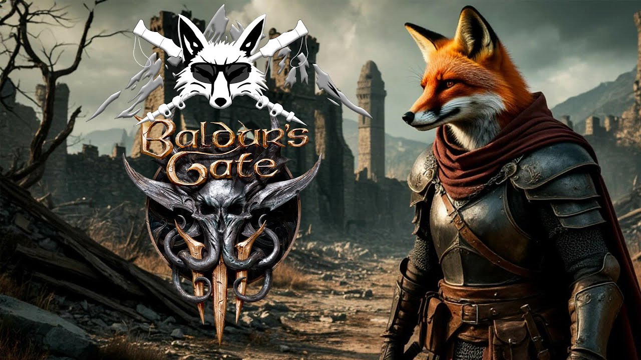 Baldur's Gate 3 стрим перепрочтение #17 Лис Турист в D&D