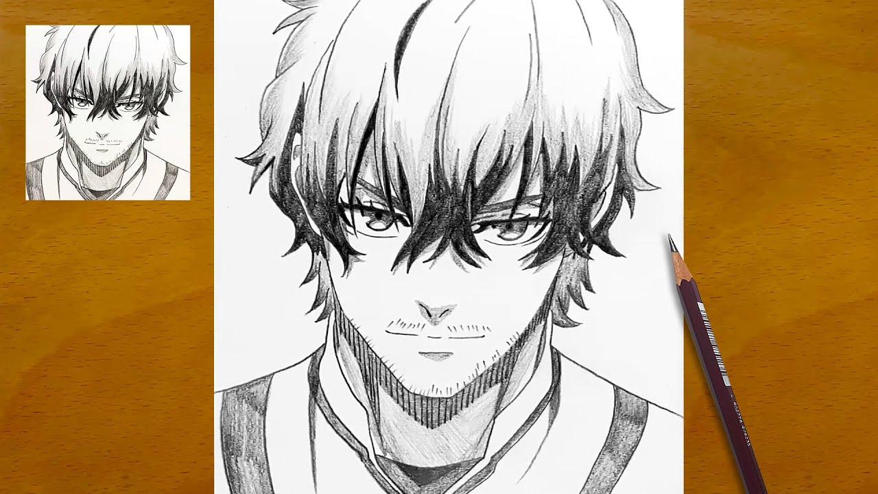 How to draw Aiku from Blue Lock || Aiku drawing step by step || Easy anime sketch