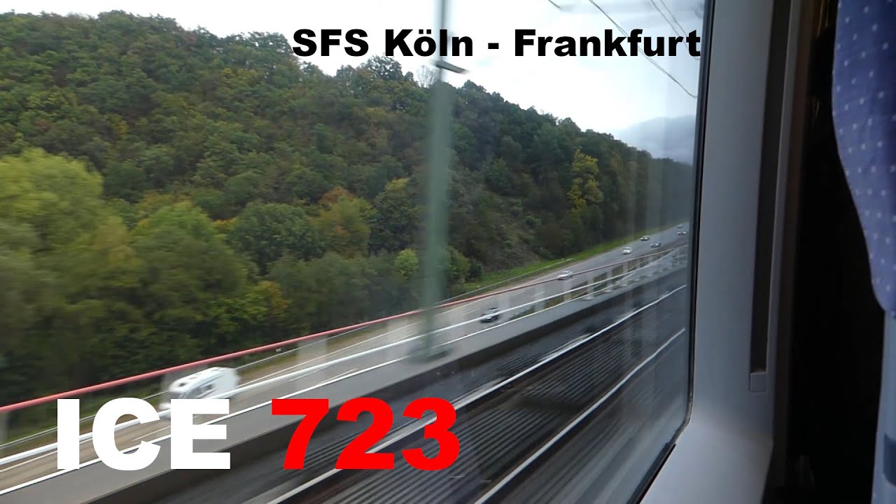 [300 km/h] ICE 723 (ICE 3) Mitfahrt Köln Messe/Deutz - Frankfurt am Main Hbf komplett