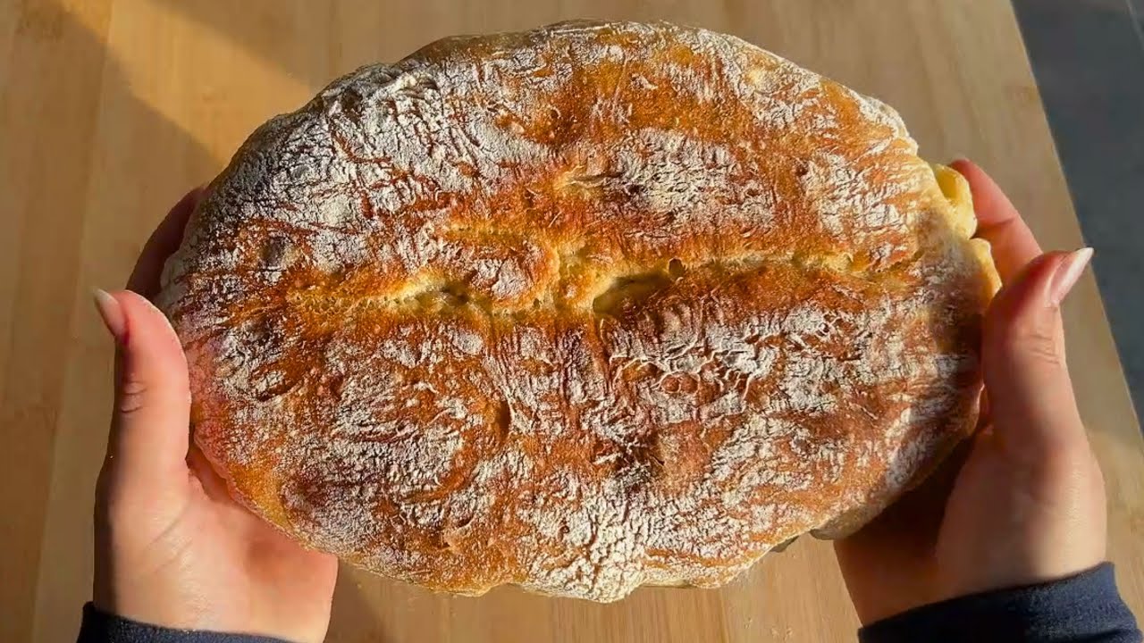 I Made Bread Without Touching It!✨ 4-Ingredient Bakery-Style Bread