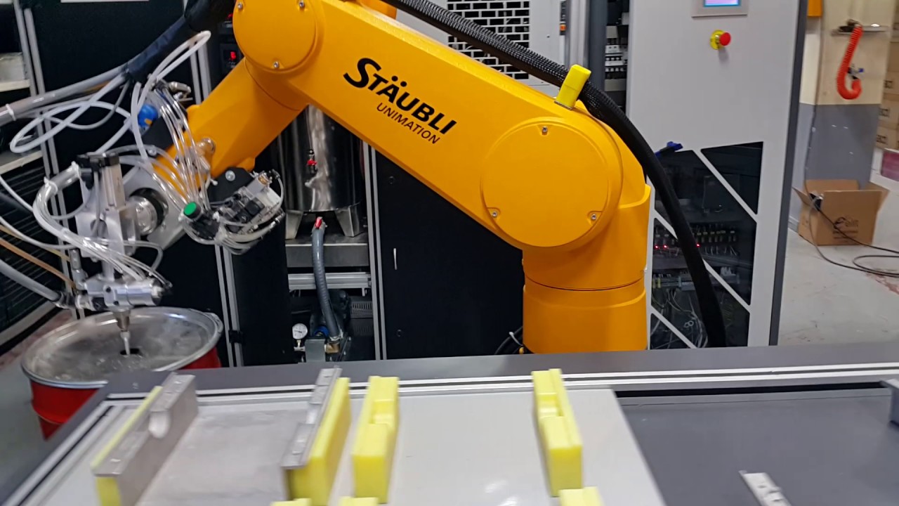 6 Axis Polyurethane Casting Robot/ 6 Eksenli Conta Dökme Robotu