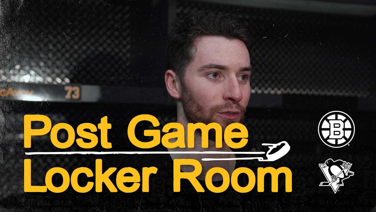 Bruins Players speak with media after 2-1 win over Penguins at TD Garden on Tuesday night