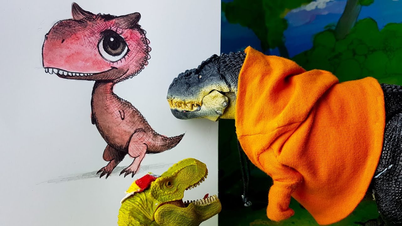 Come disegnare Carla da piccola 🦖👶🏻 Tutorial