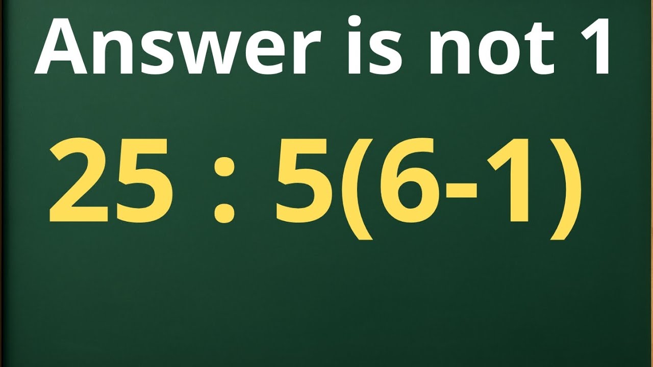 95% of People Fail This Simple Math Test!