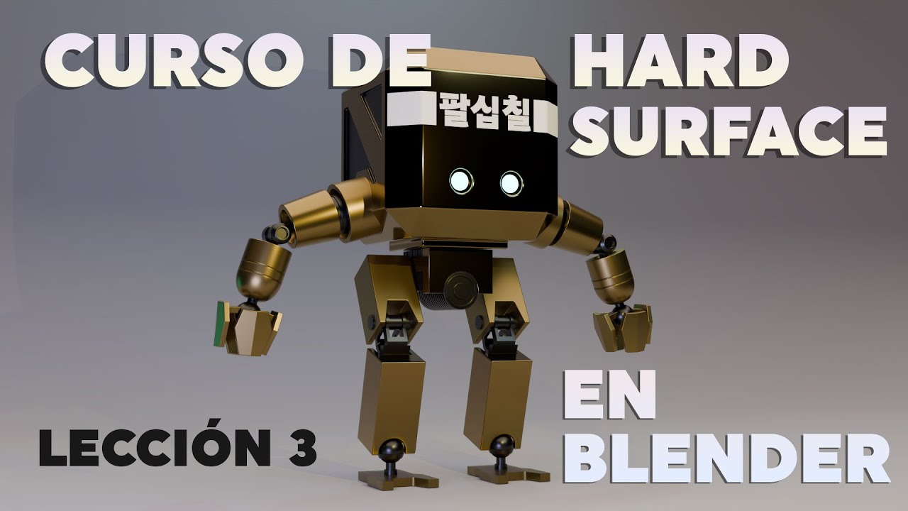 👾Práctica Libre   - Modelando un Robot de ArtStation en Blender 4.2 - Hard Surface Work Flow👾~ [V3]