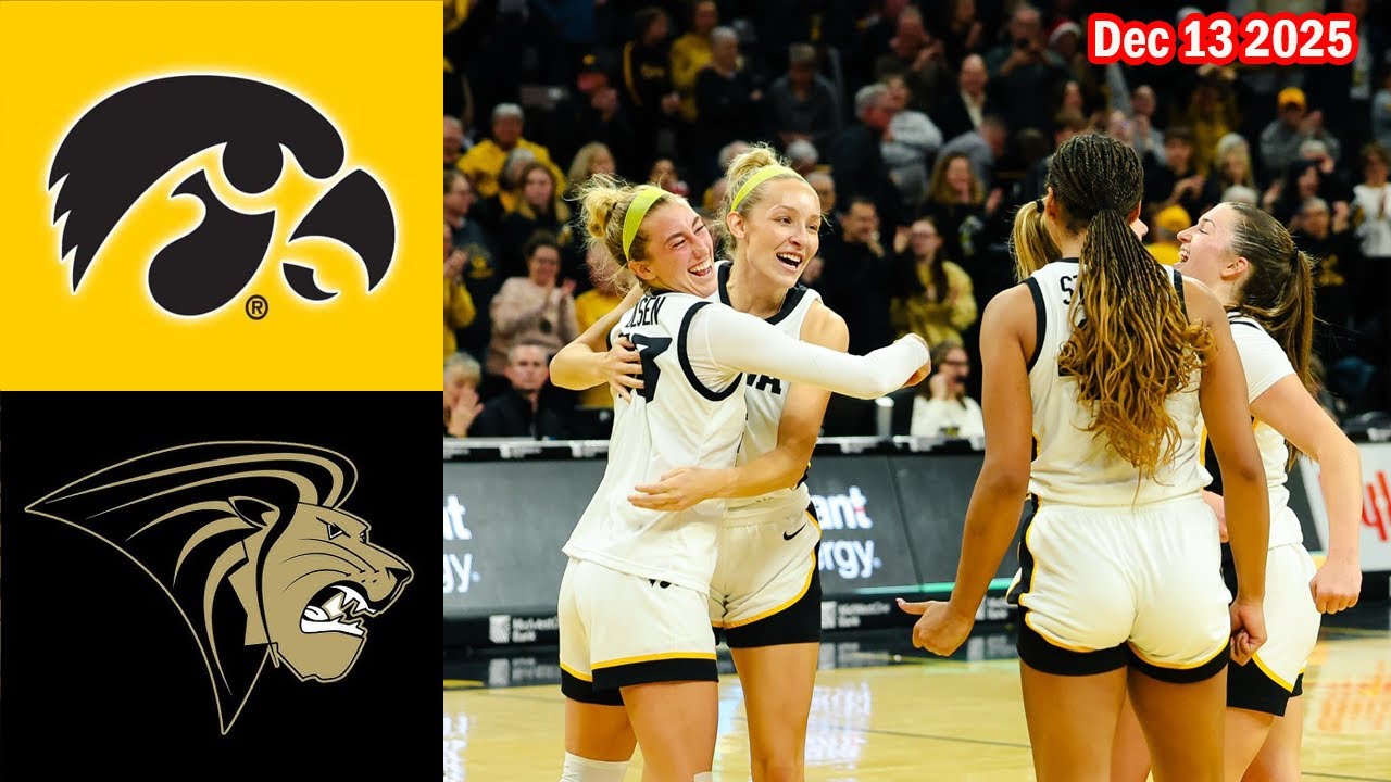 Iowa vs. Lindenwood Full Game Women's College Basketball, Dec 13 2025